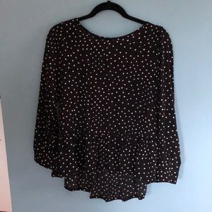 Loft polka dot top